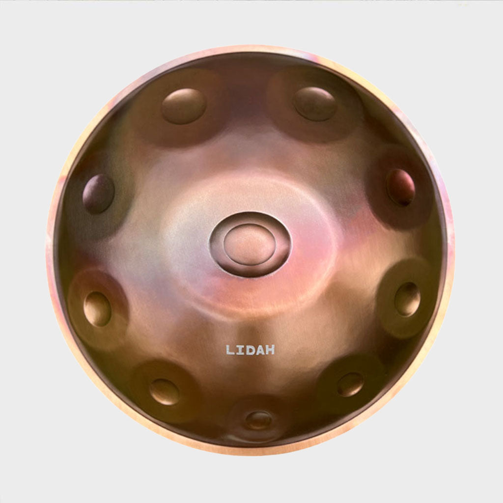 Deep, resonant Ember Steel Handpan by LIDAH®