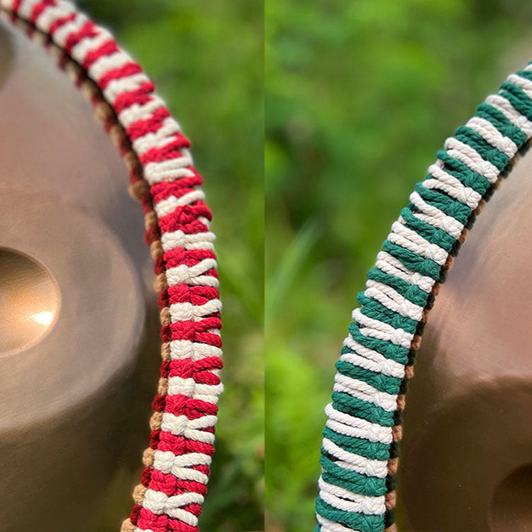 Close-up of LIDAH Handpan Rope  on Handpans Outside