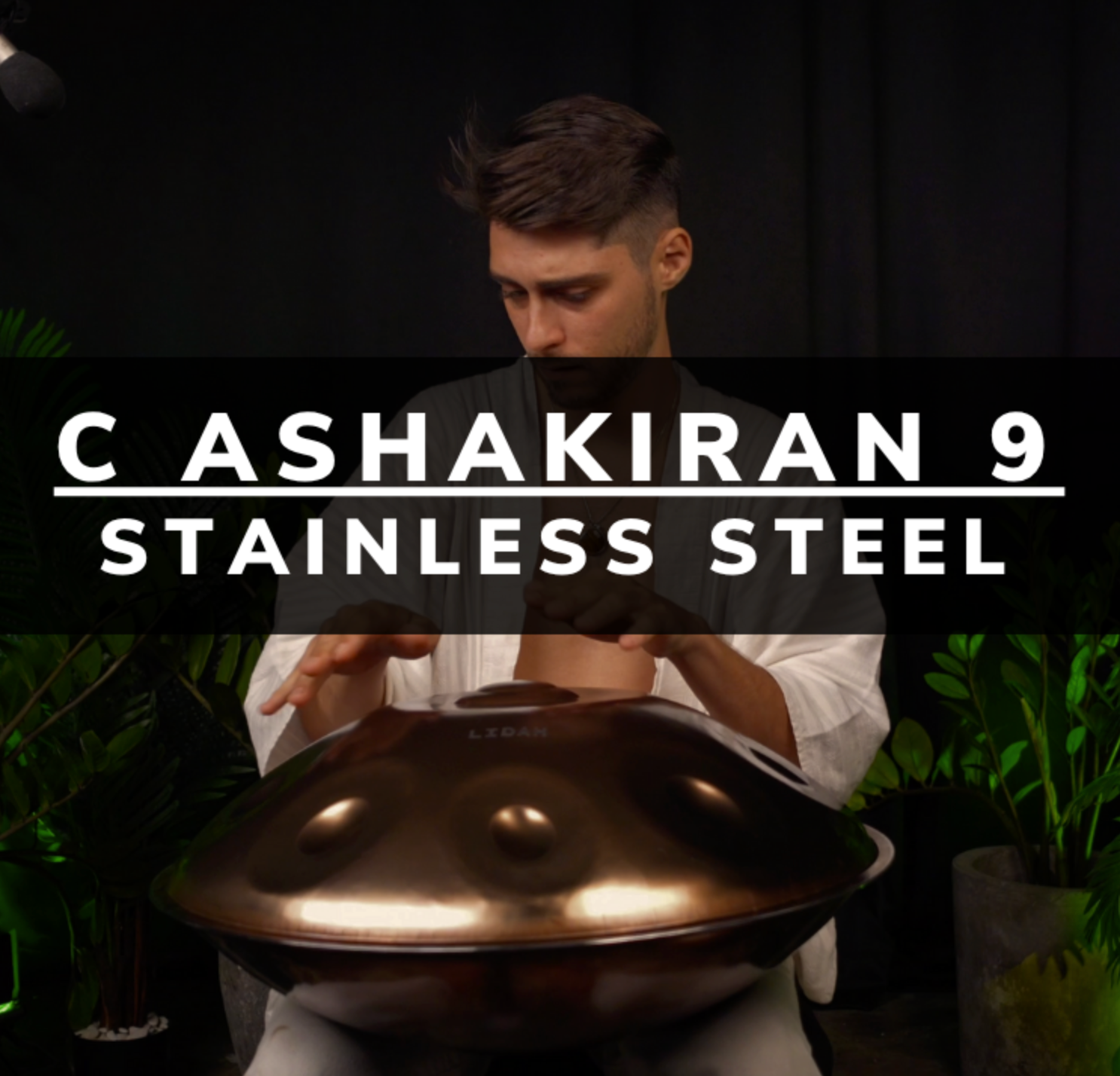 C ashakiran handpan being played in the studio